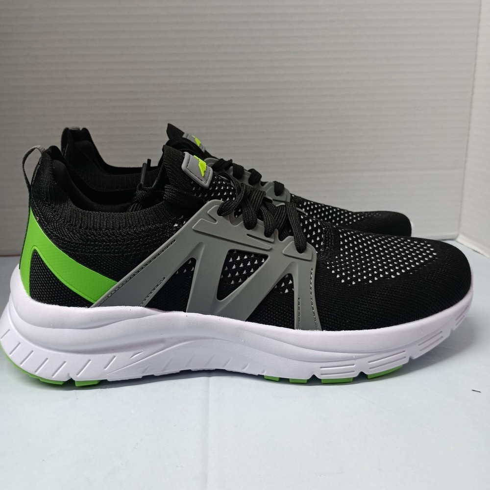Avia Men's Quickflash Running Shoes Sneakers Size 9.5 Black Gray‎ Green NWT